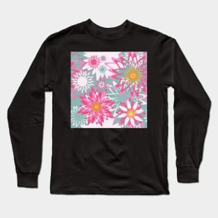 Graphical floral pattern Long Sleeve T-Shirt